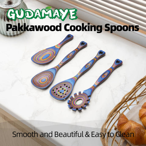 Non-stick safe wooden spoons preserving pan coatings during stirring.