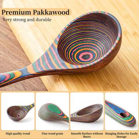 Gudamaye nonstick-safe ladle glides over pots without scratching