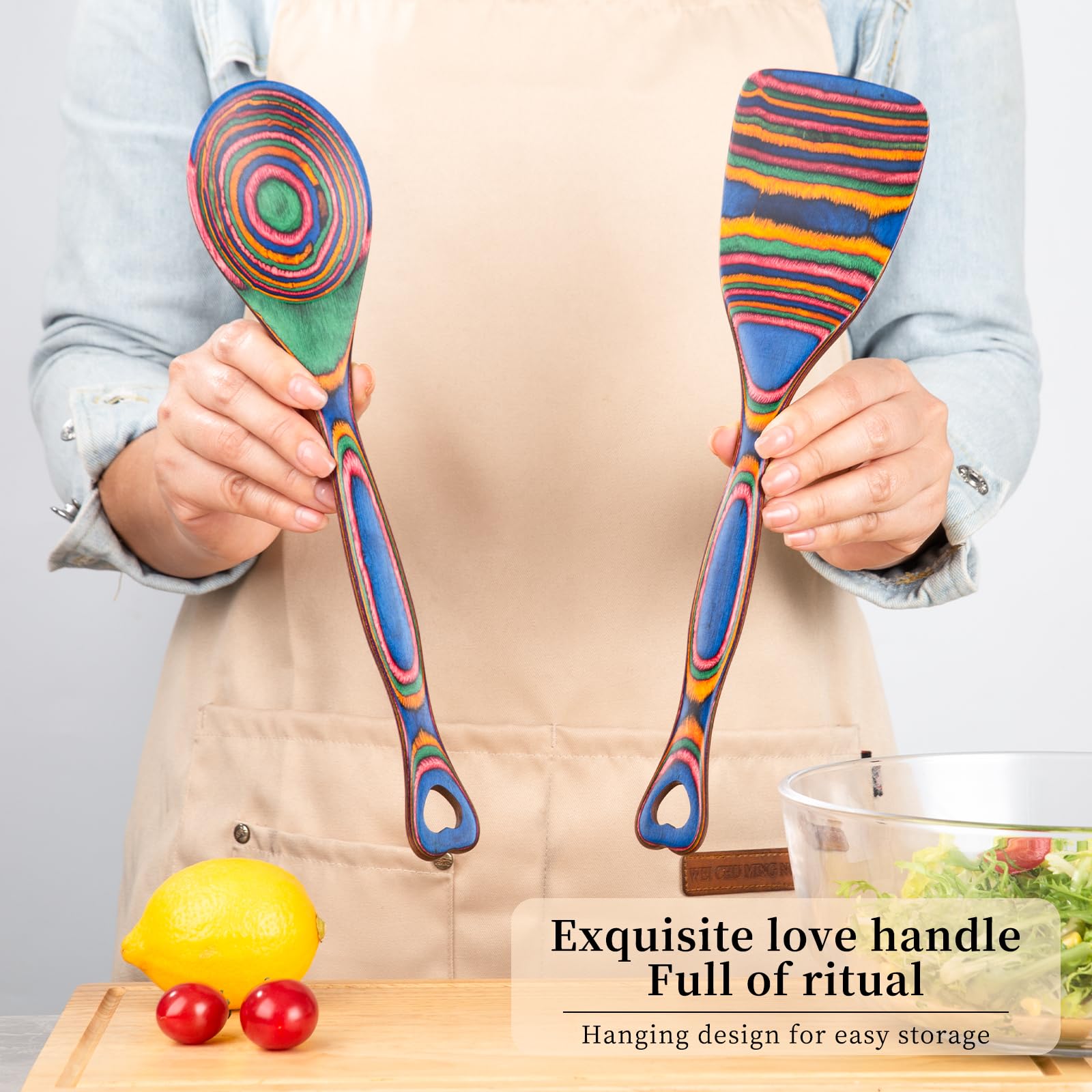 Gudamaye tool-hanging-hole keeps utensils organized and reachable.