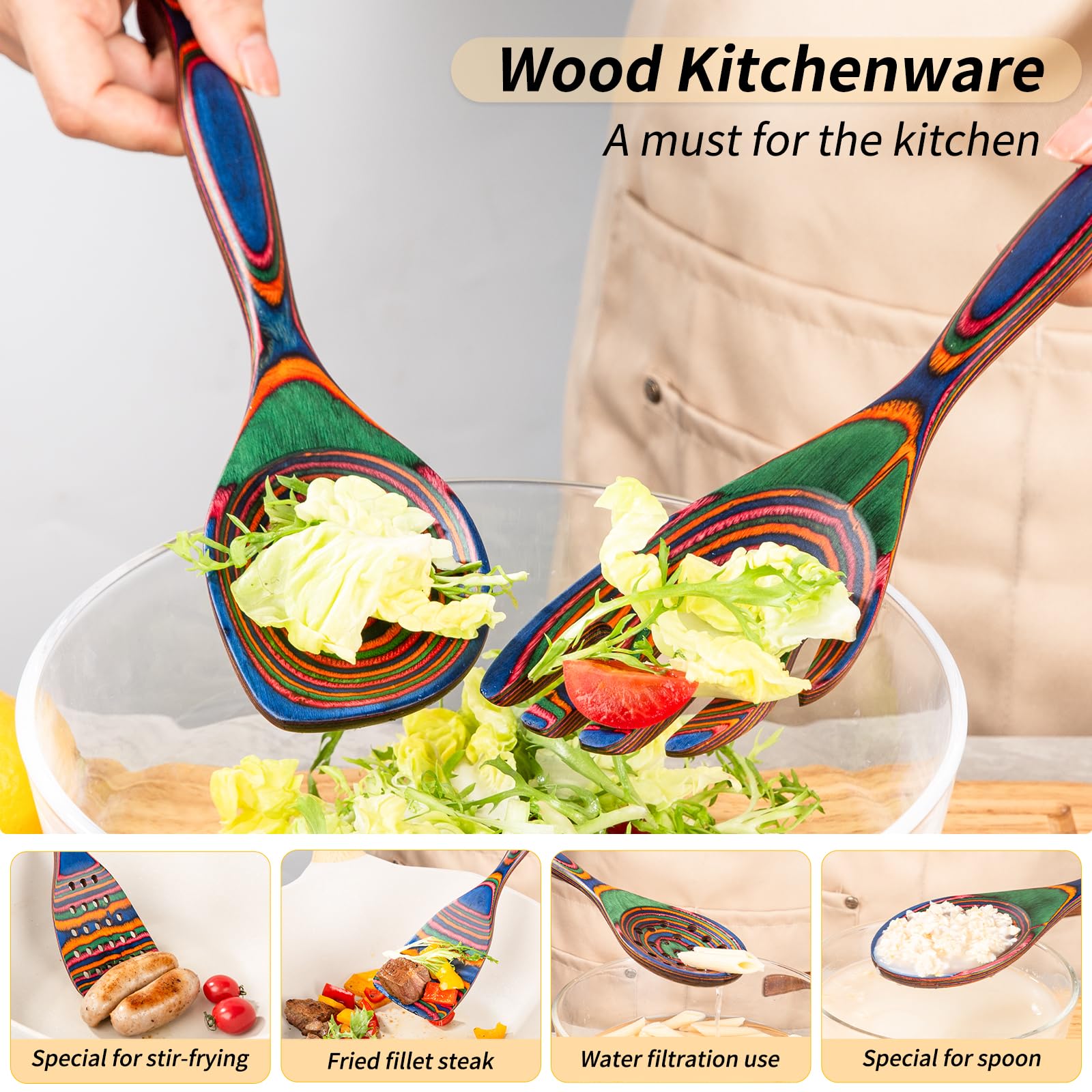 Gudamaye heat-resistant utensils help protect nonstick surfaces over time.