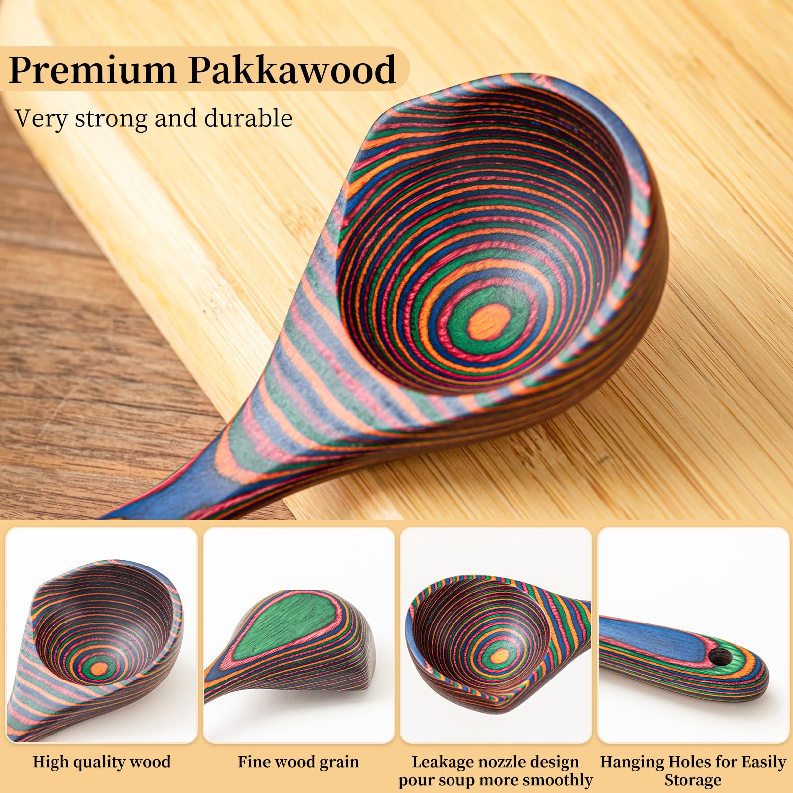 Gudamaye ladle with spout helps pour without drips.