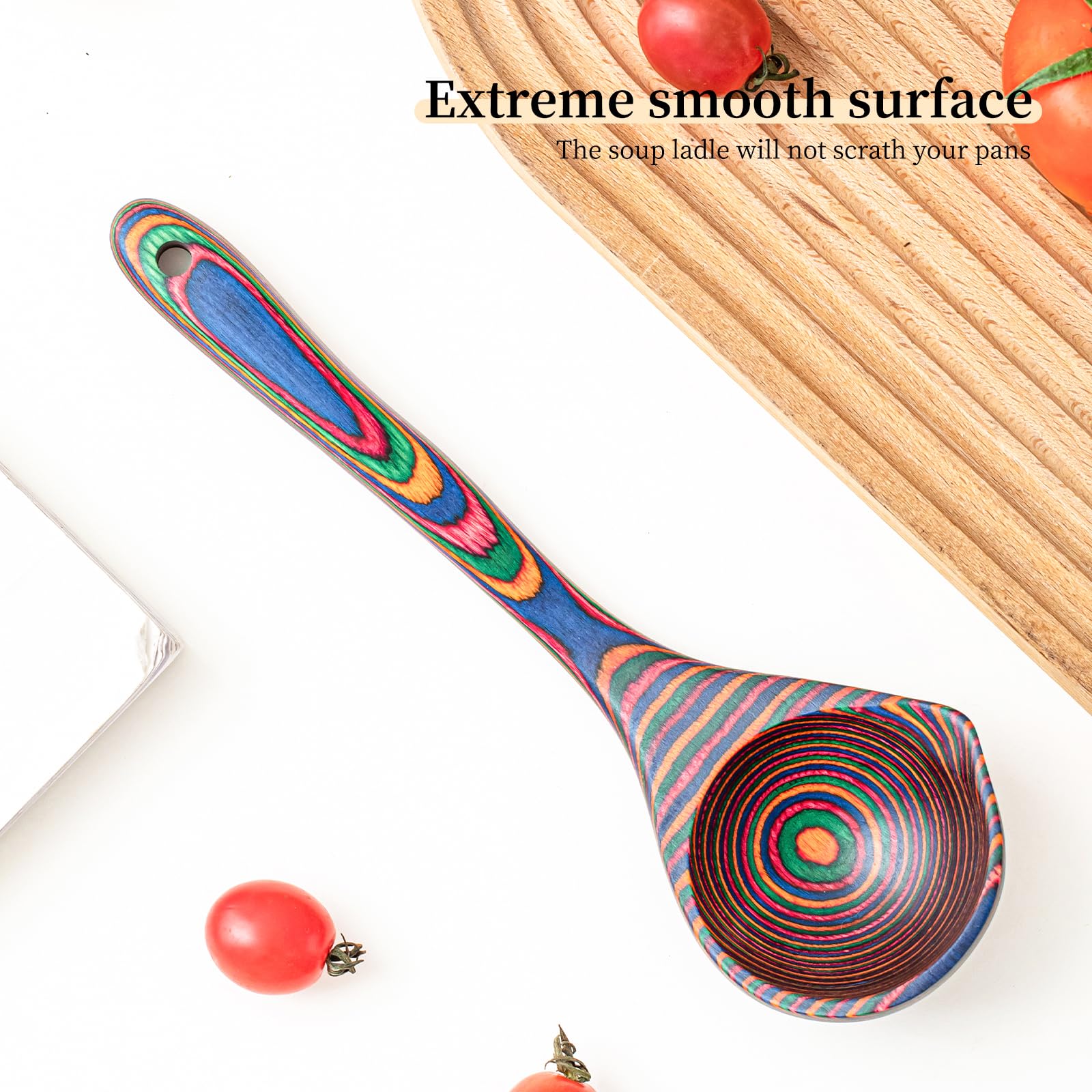 Gudamaye rainbow ladle adds color and practicality to your kitchen.