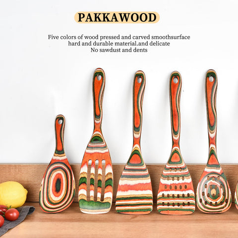 Gudamaye Pakkawood serving spoons for stylish, easy serving.