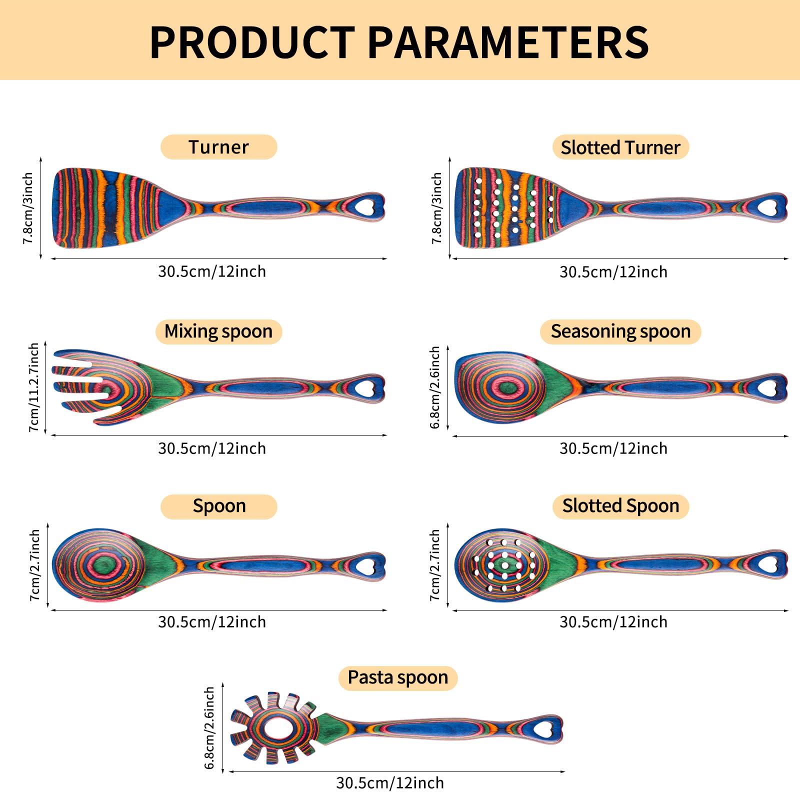 Gudamaye pakkawood-slotted-spoon designed to drain liquids without scratching pans.