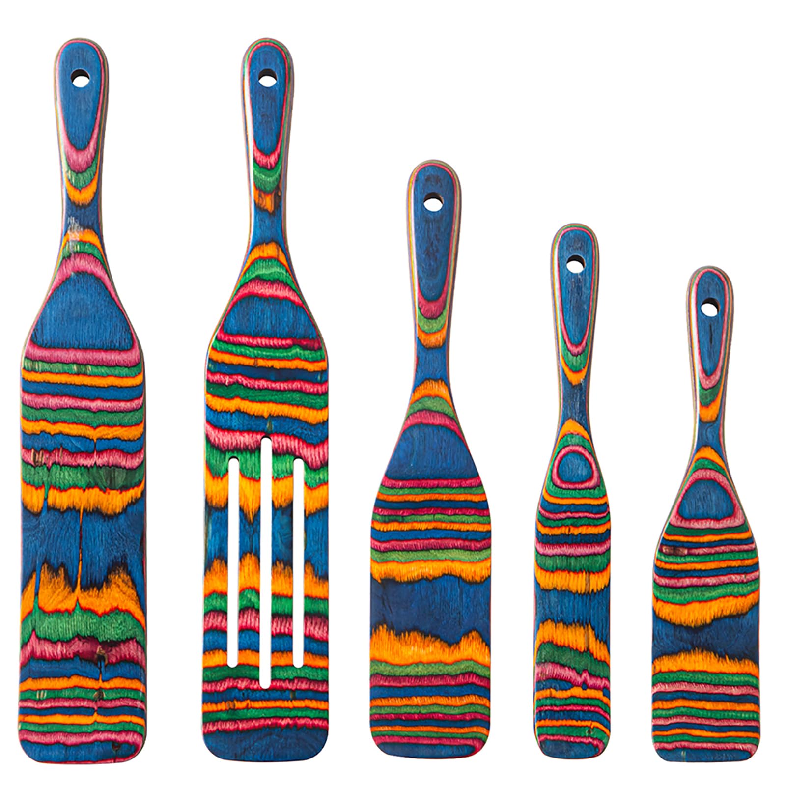 Gudamaye pakkawood spurtle set for stirring and scraping sauces without scratching cookware