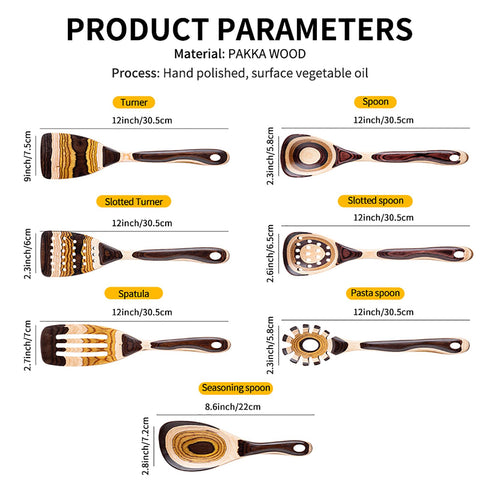 Gudamaye slotted spoon for draining soups and sauces with control.