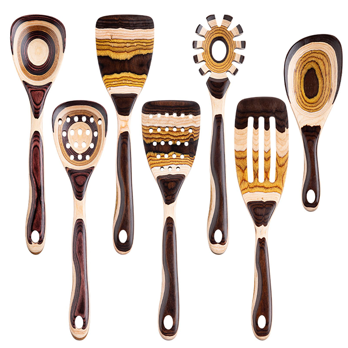 Gudamaye Pakkawood spoon for everyday cooking, gentle on nonstick pots.