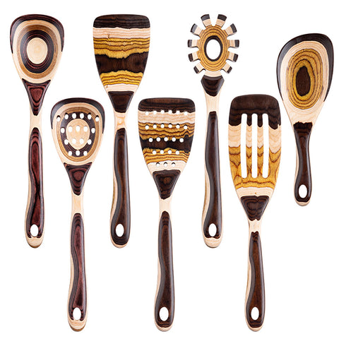 Gudamaye Pakkawood spoon for everyday cooking, gentle on nonstick pots.