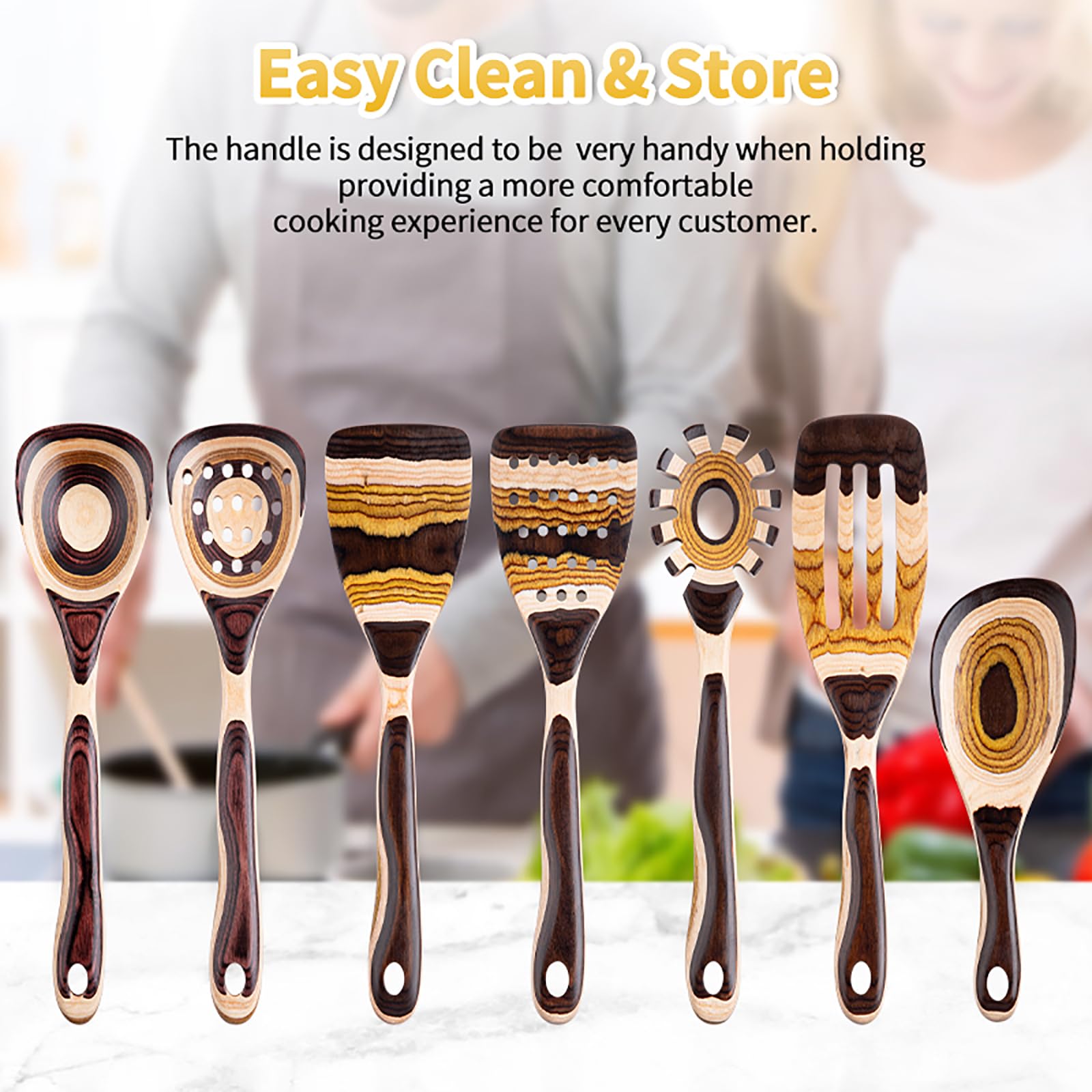 Gudamaye turner spoon versatile for flipping and stirring.