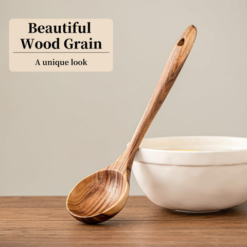 Gudamaye smooth finished ladle offers comfortable grip and easy clean up after meals.