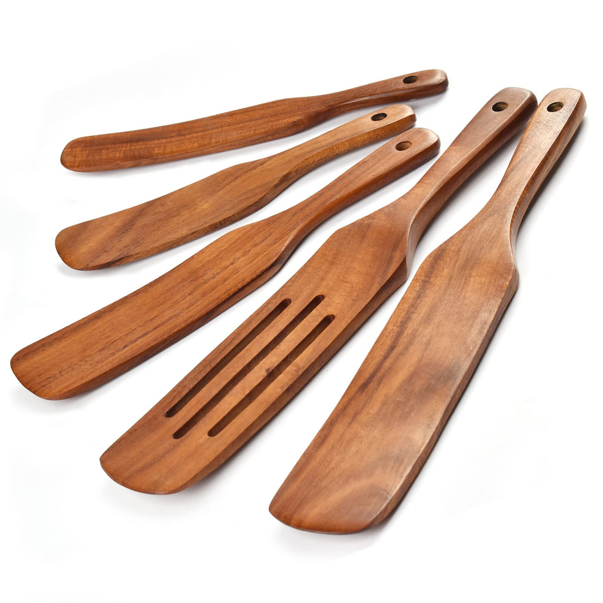 Gudamaye spurtle set full display for versatile cooking and stirring.
