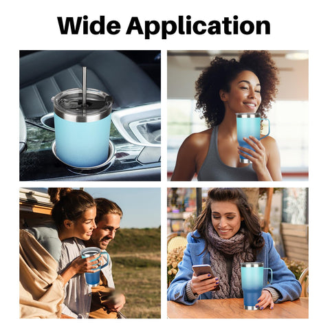 GUDEMAO tumbler fits most car cup holders for easy transport.