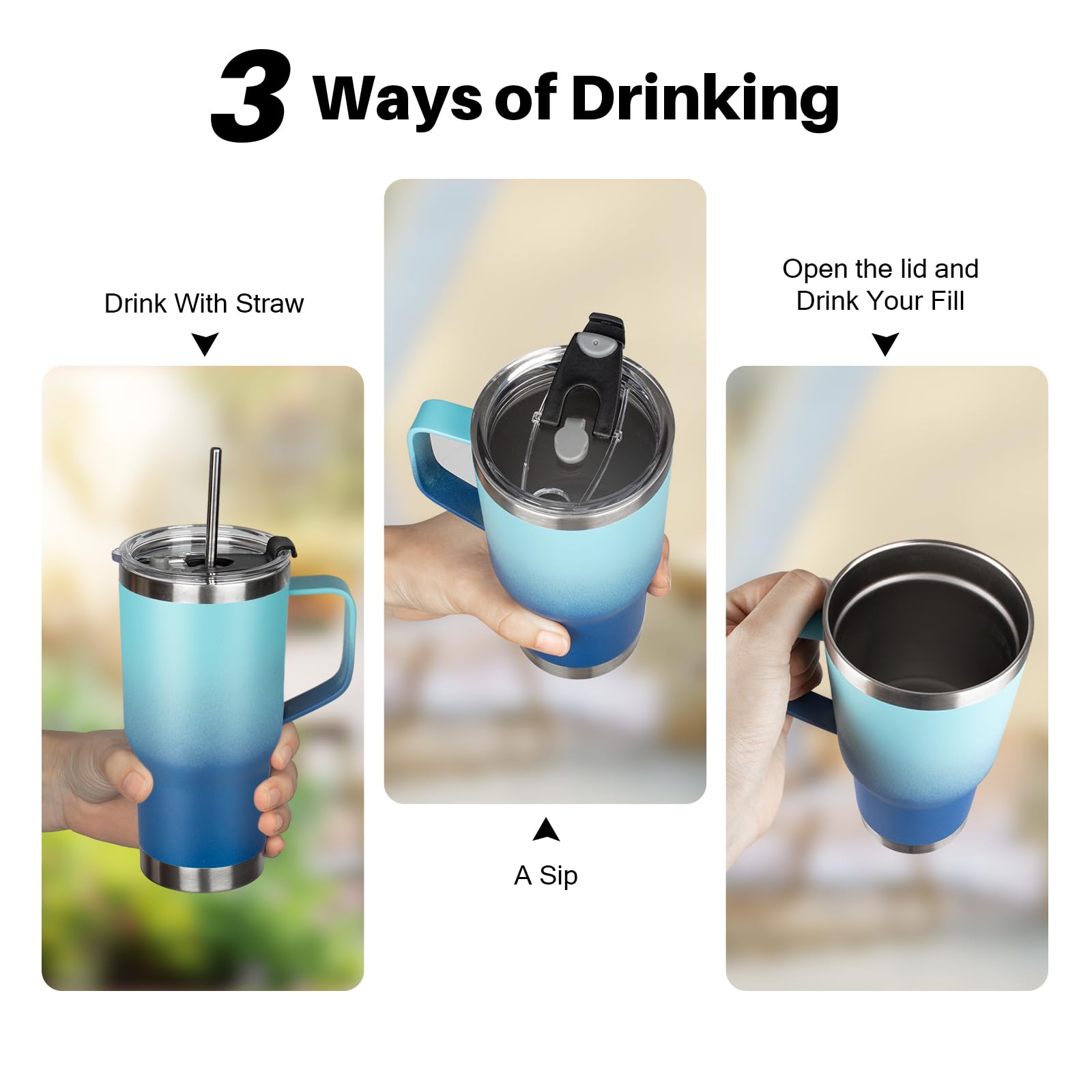 GUDEMAO includes two straws and cleaning brushes for convenience.