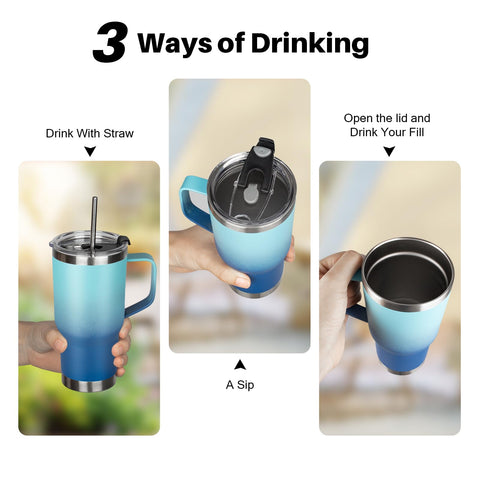GUDEMAO includes two straws and cleaning brushes for convenience.