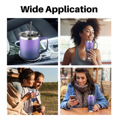 GUDEMAO tumbler with narrow bottom fits most car cup holders.