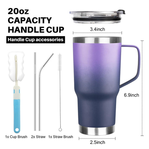 GUDEMAO double-wall vacuum insulation keeps drinks cold or hot.