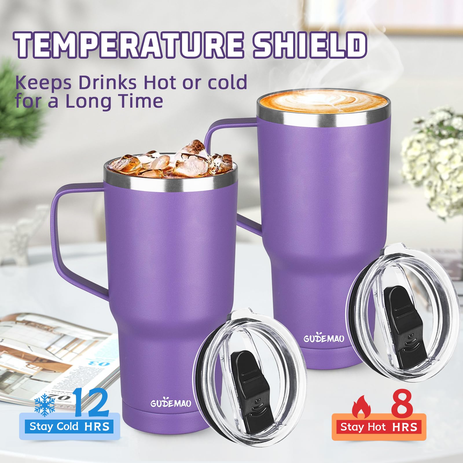 GUDEMAO mug with comfortable handle for a secure grip