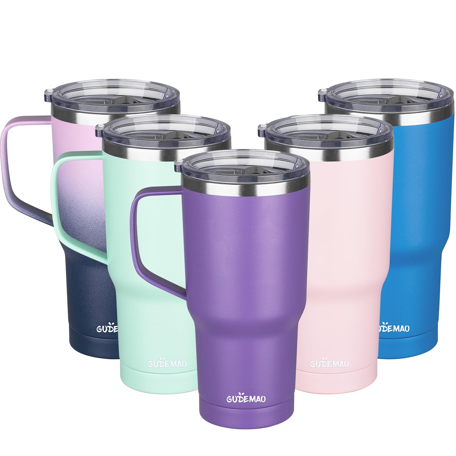 GUDEMAO purple travel mug adds everyday style and practicality