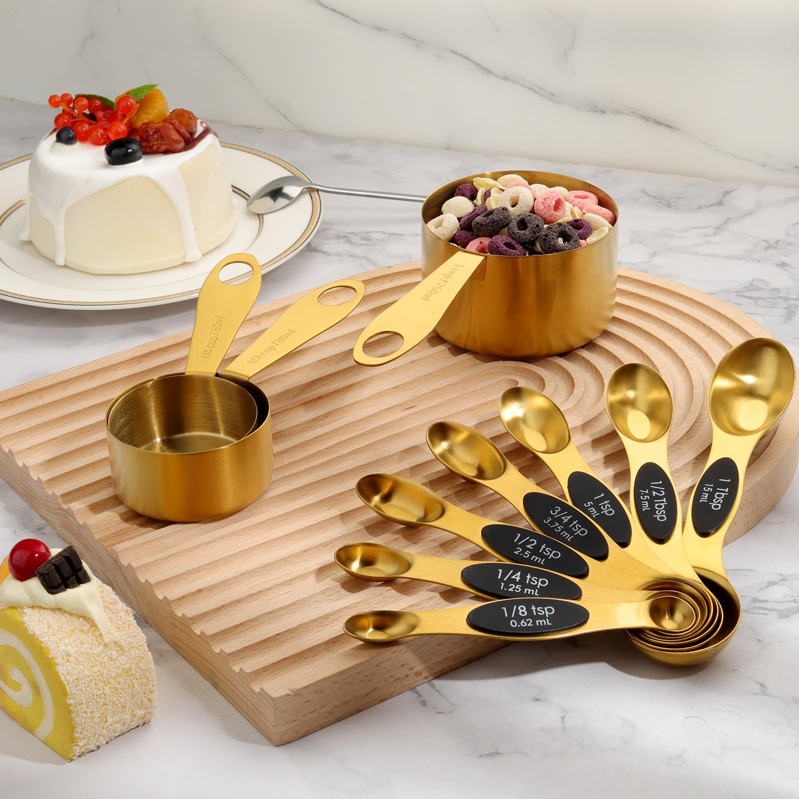 GuDoQi magnetic design keeps spoons organized on your fridge or rack.