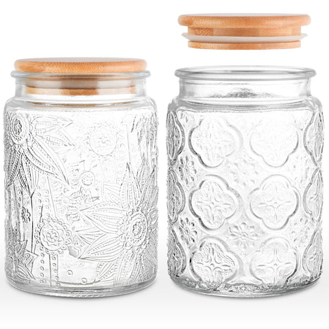 GUEQUITLEX glass jar for DIY projects and crafts.