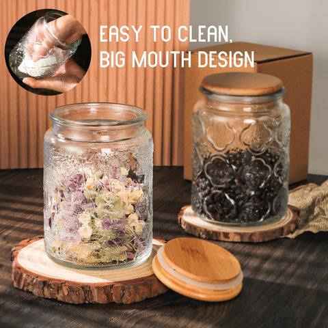 GUEQUITLEX dry food storage jar keeps pantry staples organized.