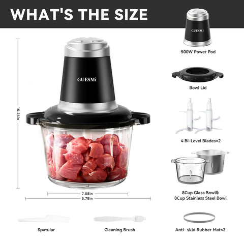 GUESMi pulse mode enables delicate tasks like dough kneading
