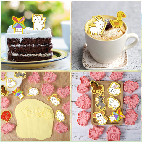 Guiqulai house-windmill-car cutters for whimsical party pastries.
