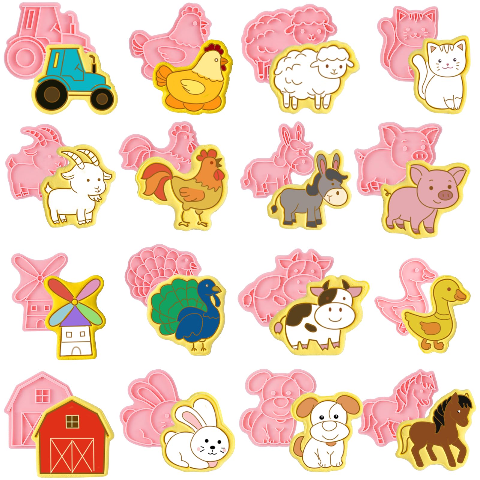 Guiqulai farm cutters pig shape for kid-friendly cookies and biscuits.