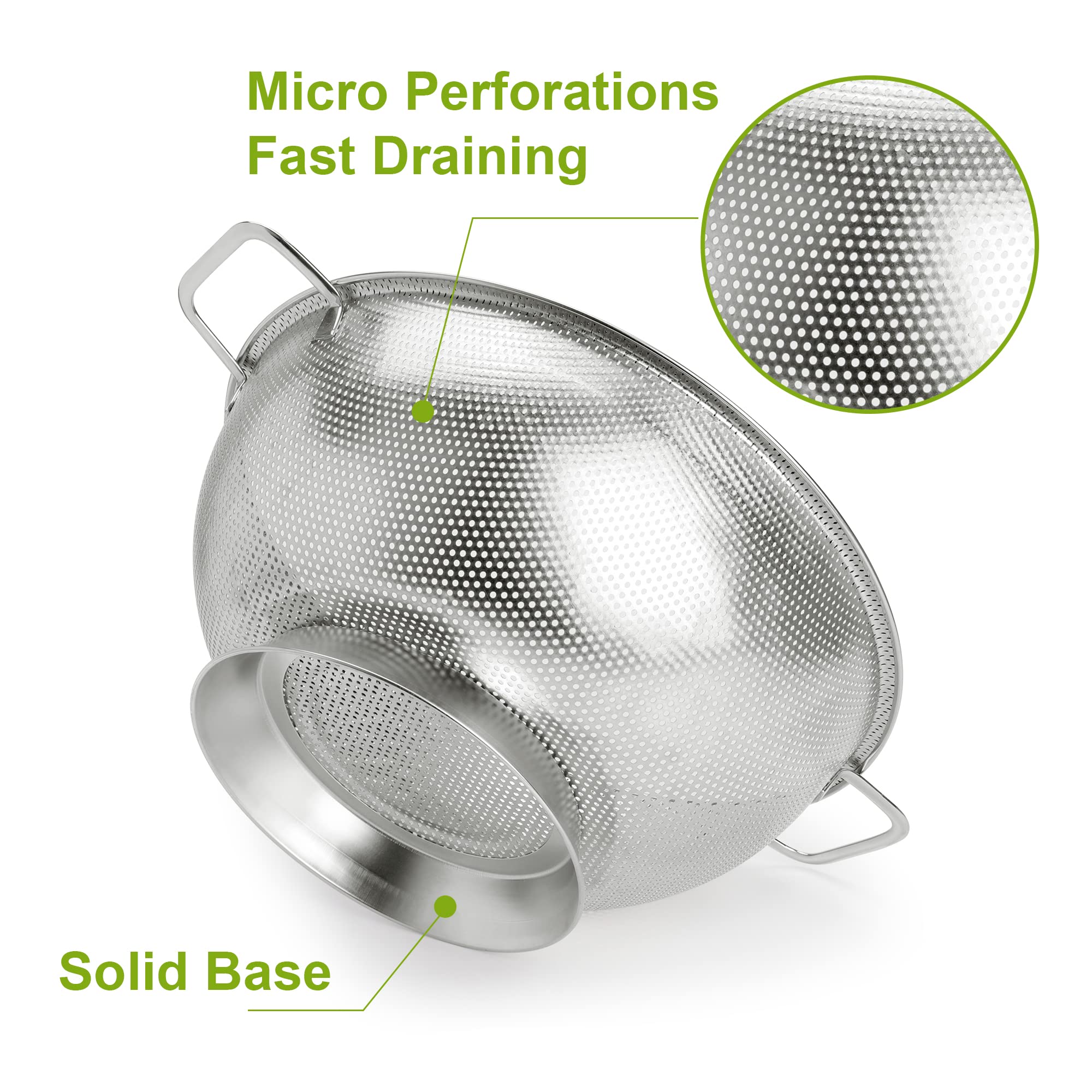 Gulex colander in a dishwasher-safe design for easy cleanup.