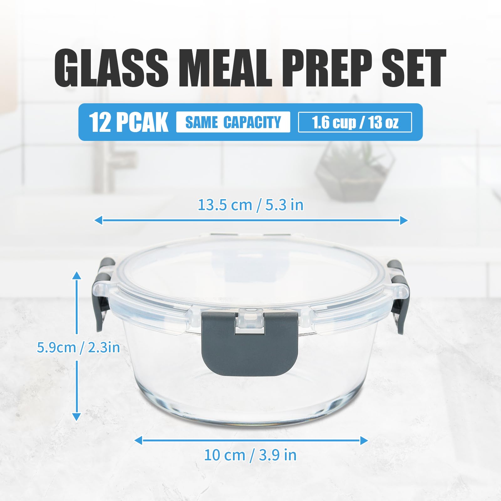 Closeup of GULFLIN airtight locking lids sealing a container for freshness.