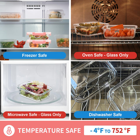 GULFLIN freezer-to-oven safe glass container in kitchen setup.