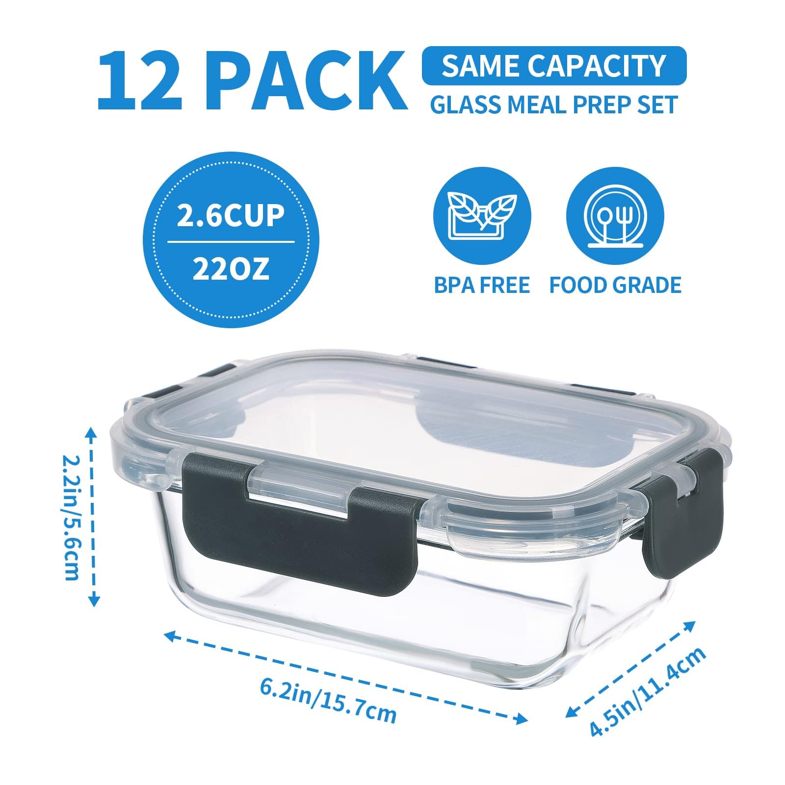 GULFLIN hinged locking lids ensure airtight storage and freshness.