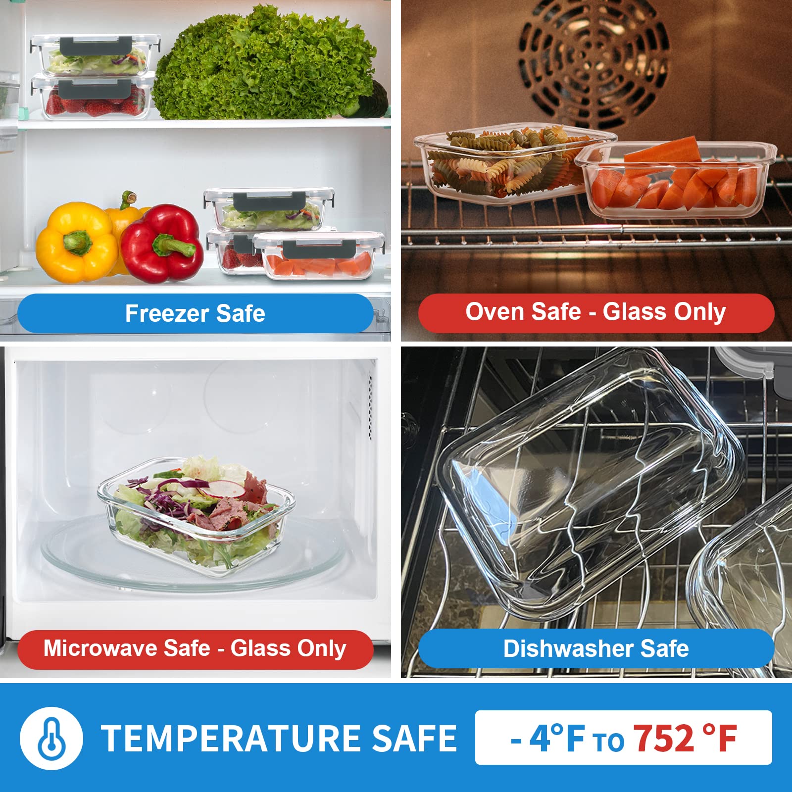 GULFLIN stackable design helps organize cabinets efficiently.