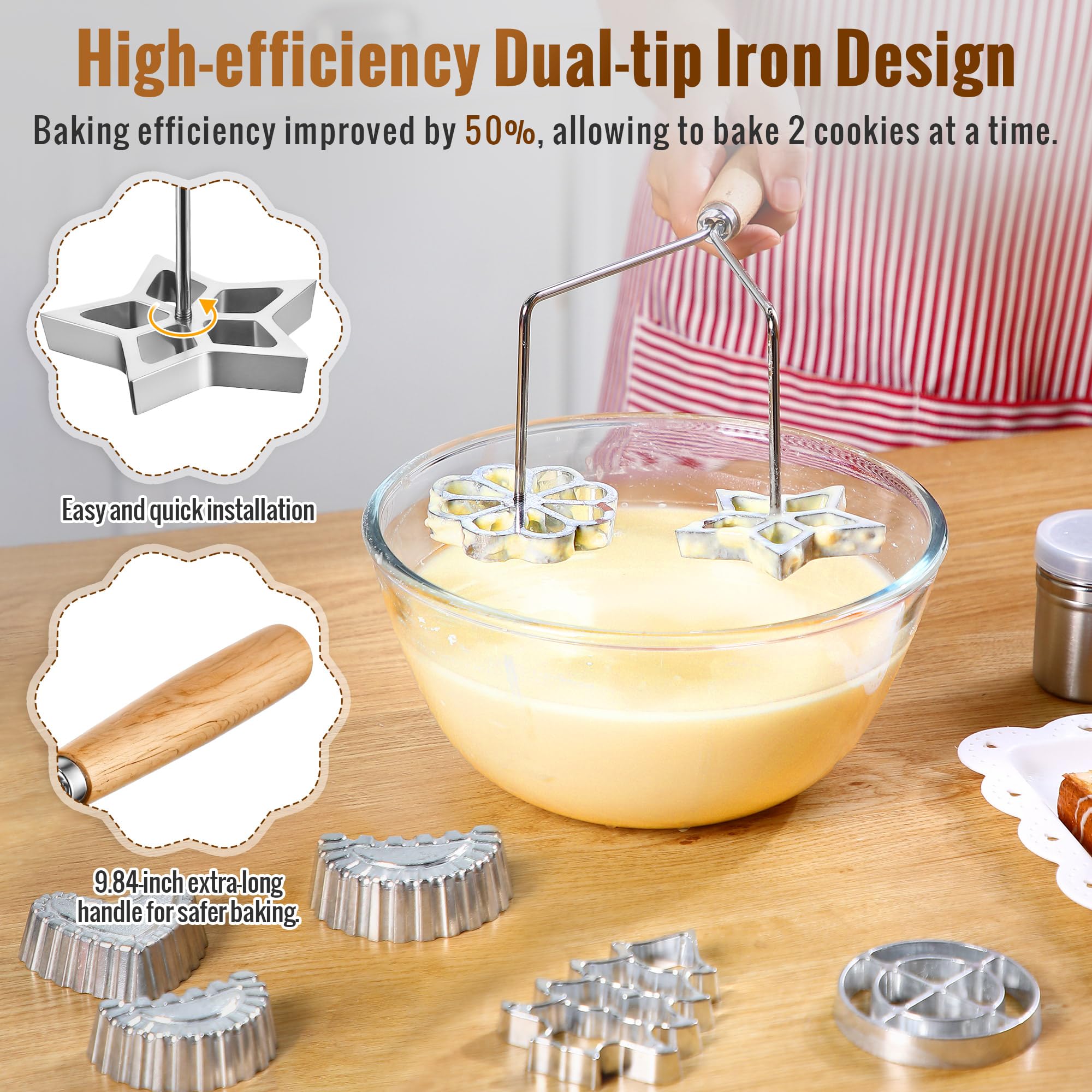 Gulfmew rosette heart mold adds charming desserts