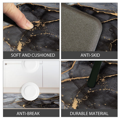 GulongYa 0.4-inch thick kitchen mat provides cushioning without bulk.