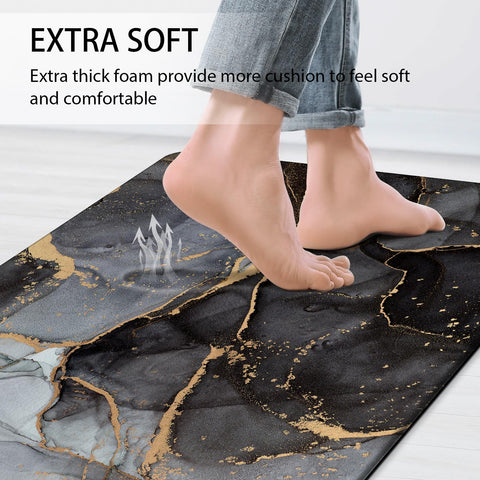 GulongYa memory foam kitchen mat offers gentle support with durable foam.