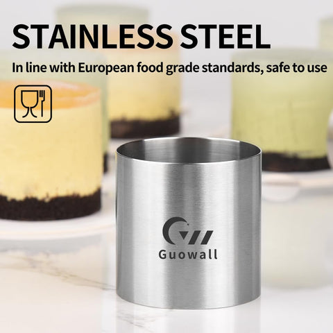 Guowall mini desserts ring mold in use for neat layers