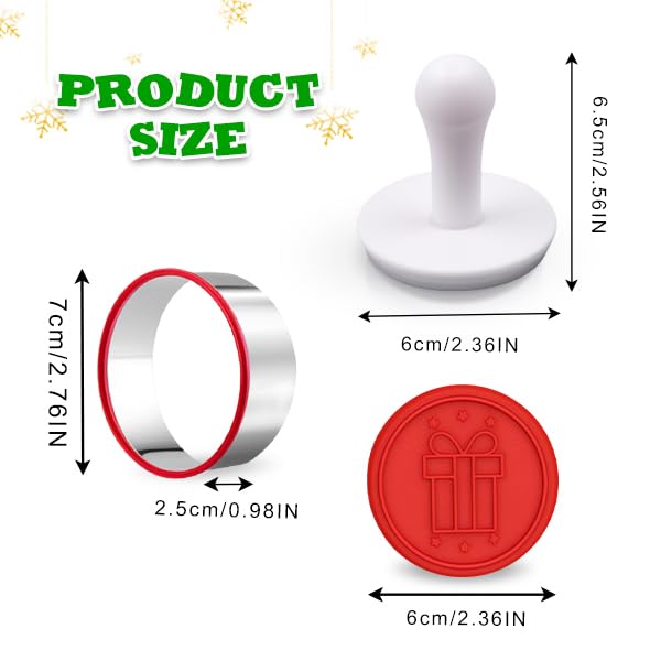 Gurlideo gift-shaped stamp for charming holiday cookies