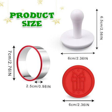 Gurlideo gift-shaped stamp for charming holiday cookies