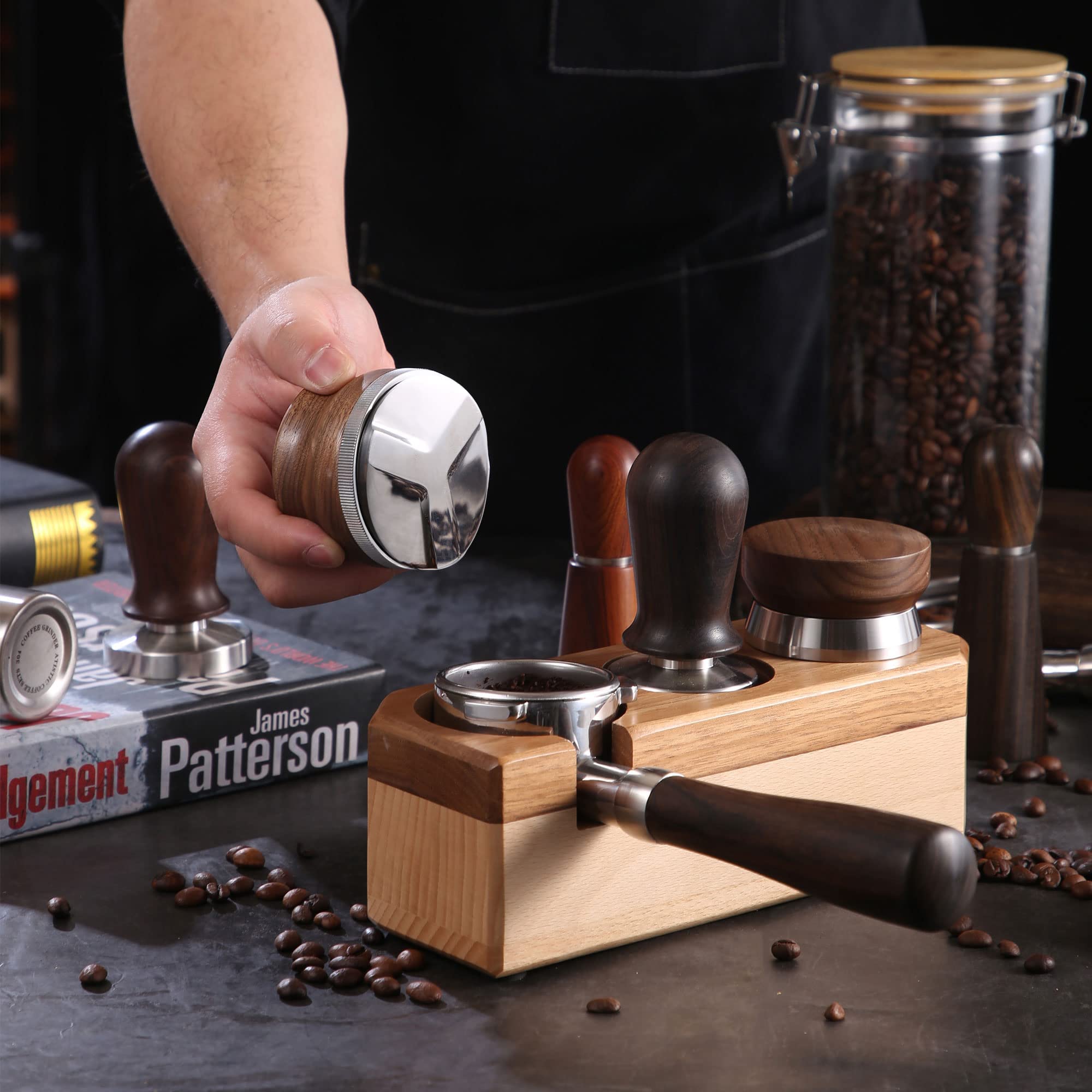 GURUDAR fits most 58mm portafilters and E61 machines