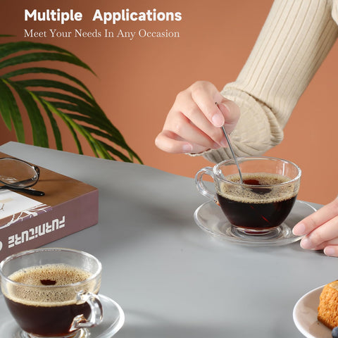 GURUDAR dishwasher-safe glass teacups for effortless cleanup.