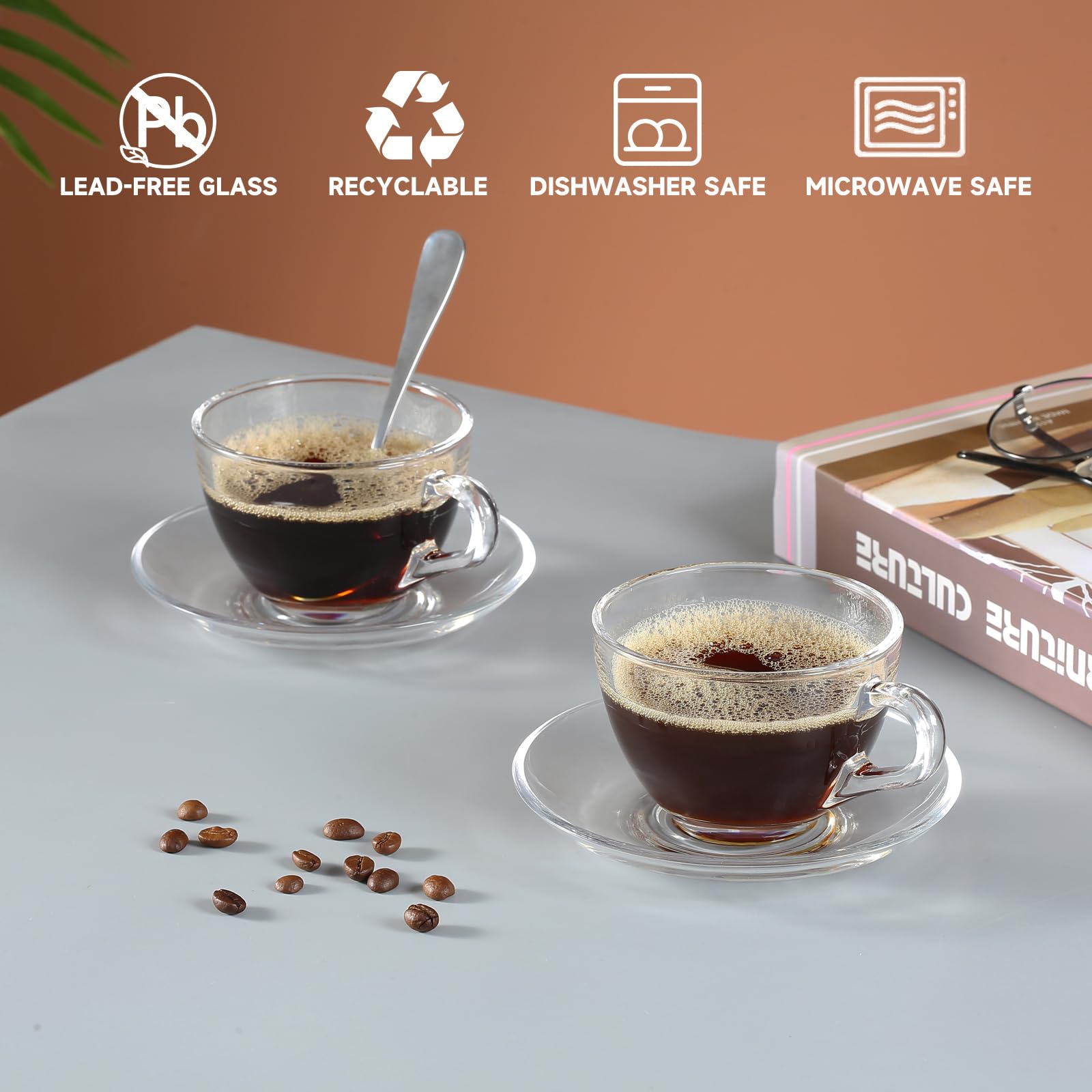 GURUDAR elegant tea cup and saucer gift set for any occasion.