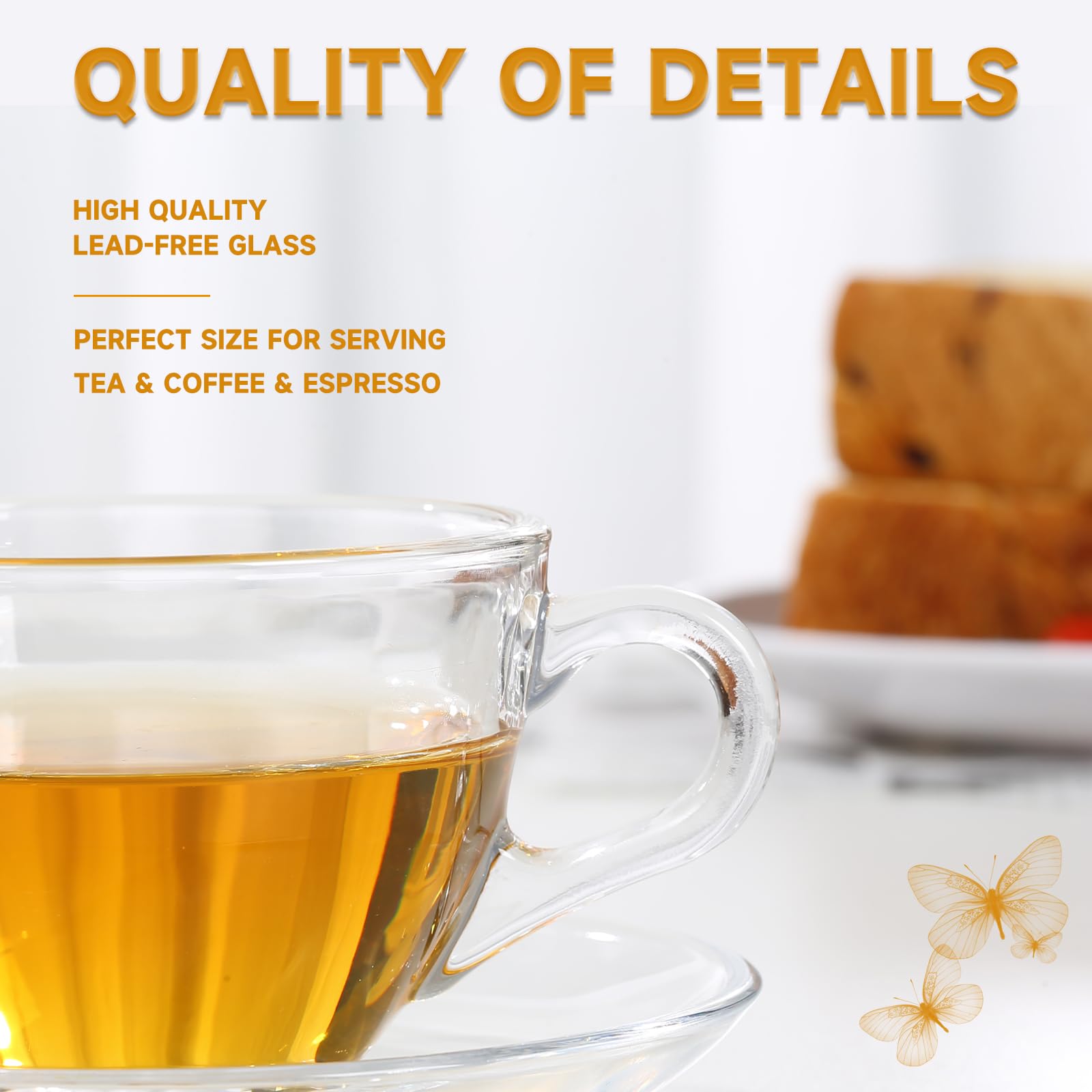 GURUDAR kitchen tea service glass set for everyday use.