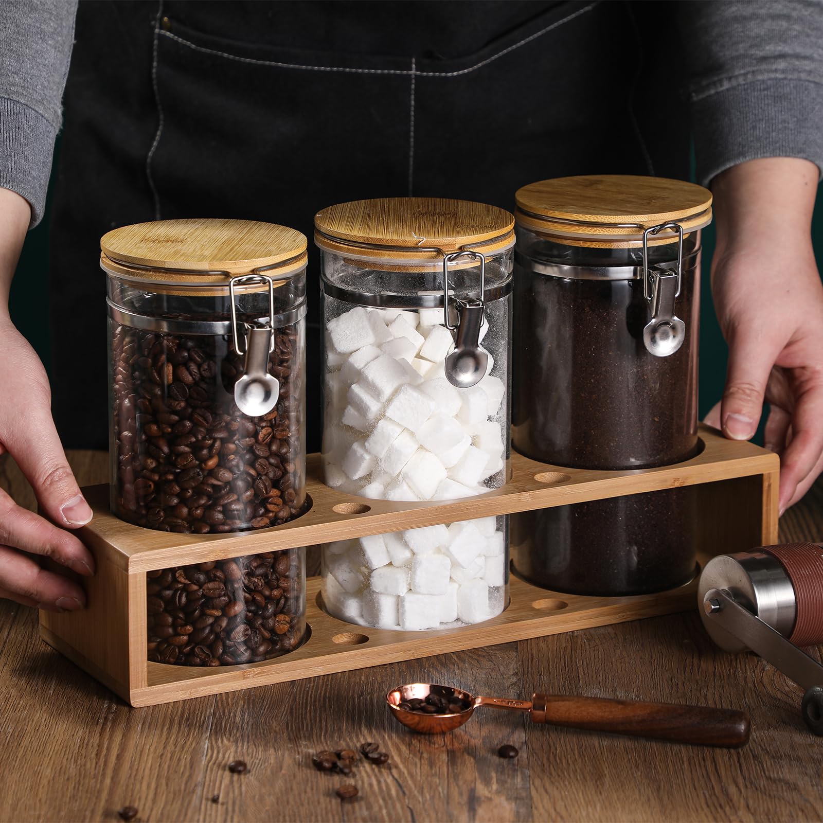 GURUDAR versatile kitchen storage for flour, tea, or snacks