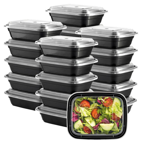 GUSTO 12oz single-compartment container for easy portioning and reheating.