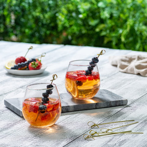 GUSTO 4.75-inch fruit skewers for easy fruit bites.
