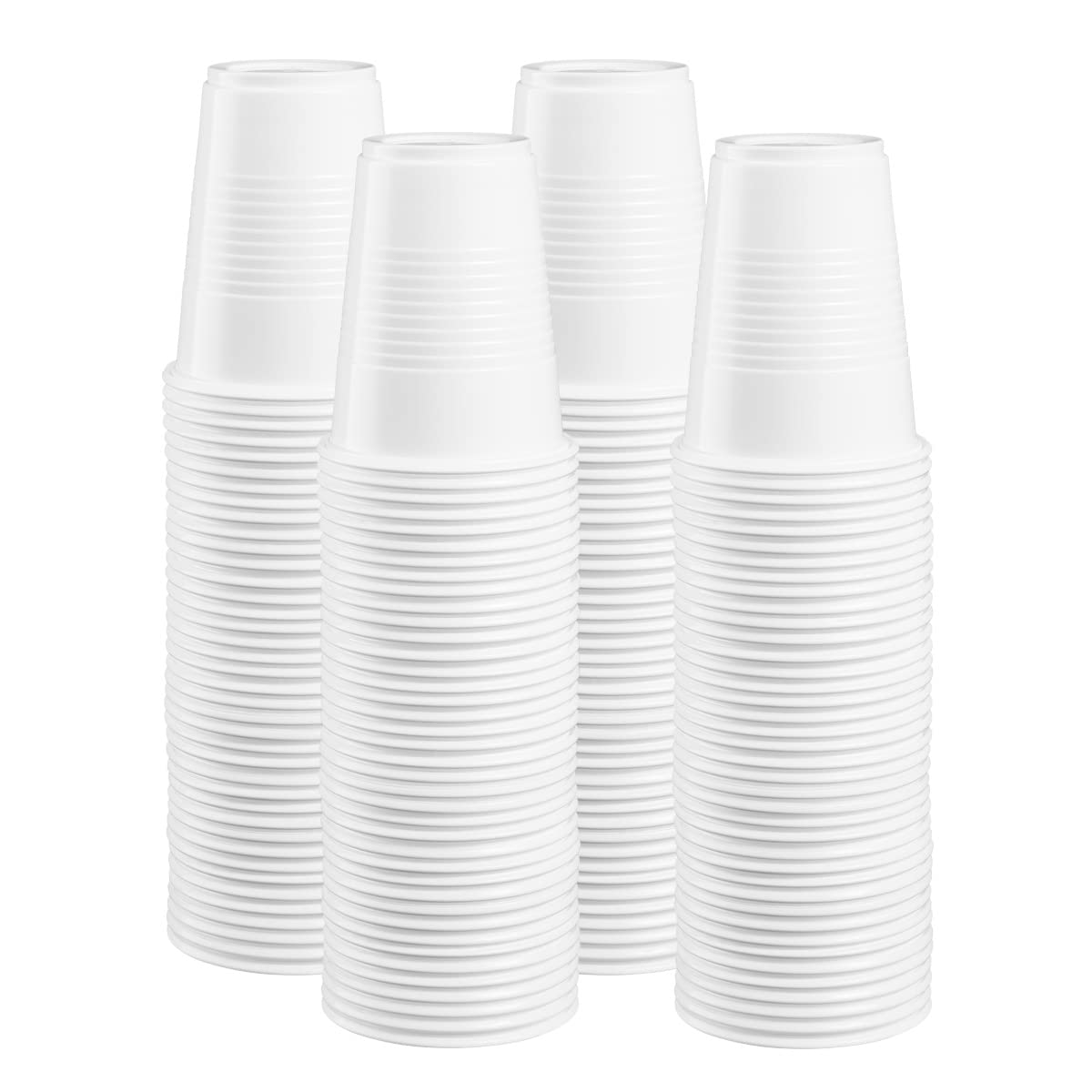 GUSTO Comfy Package 7oz white cups for cold drinks at parties.