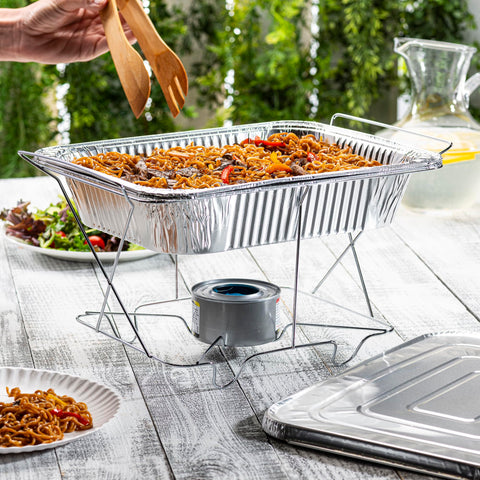 GUSTO eco-friendly disposable pan, fully recyclable after use.