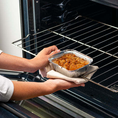 GUSTO freezer-safe pans ideal for meal prep and leftovers.