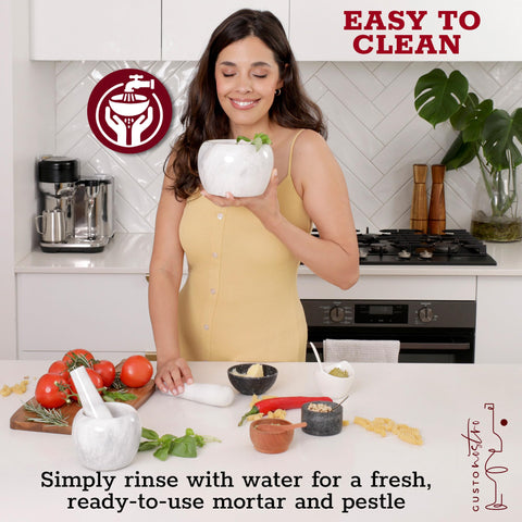 Gusto Nostro set on kitchen counter as stylish centerpiece